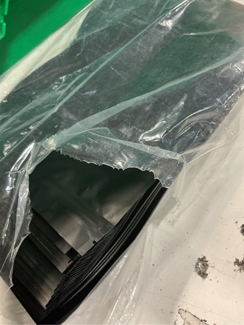 Condition photo showing Good Condition for 100 Pack Resealable Mylar Bags 7.1 x 10.2 Inch Smell Proof Bags Foil Pouch Flat Bag Matte Black 7.1x10.2 Inches Black