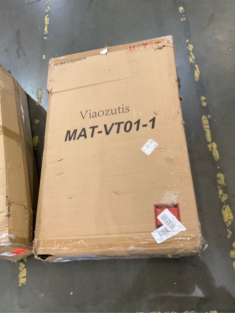 Condition photo showing As Is for Vanity, Vanity Desk with Mirror, Large Drawer and Power Socket with 11 Light Bulbs and 3 Adjustable Lighting Modes, Vanity Table Ideal for Bedroom (White)