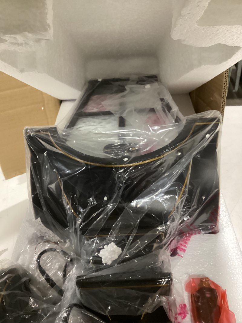 Condition photo showing Good Condition for Emliviar Large Outdoor Pendant Light for Porch, 21 Inch Outdoor Hanging Light, Black Finish with Water Glass Shade, WE215HM BG L- Black - 21 Inch