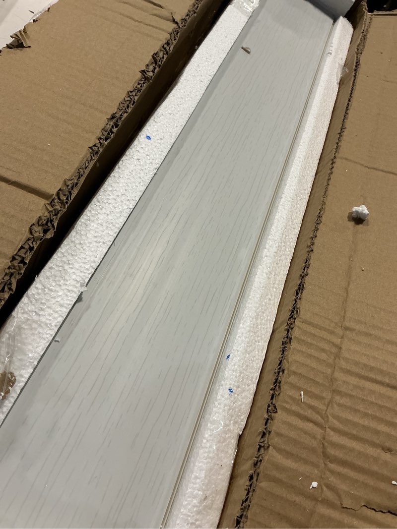 Condition photo showing Good Condition for bathtub tray, foldable anti-dust bathtub cover bath insulation cover, pvc shutter bath lid fit most tubs, can store wine glass, books, tablets, cellphones (white, 150×70×0.6cm) 150×70×0.6cm light gray