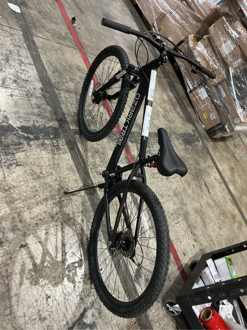 Condition photo showing As Is for ozark trail 27.5" vibe mountain bike, small frame, black, adult, unisex