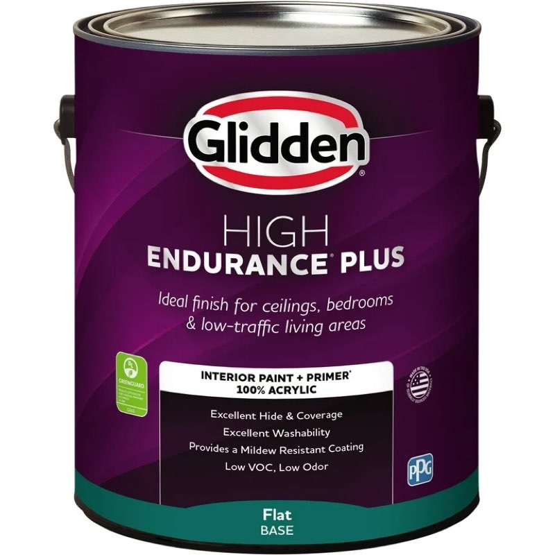 glidden hep exterior paint and primer all in one, dyeable, flat base 2(midtone base) , 1 quart