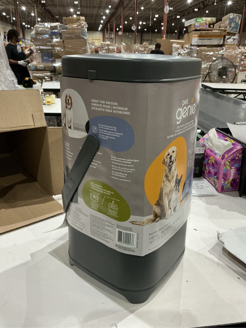 Condition photo showing Good Condition for pet genie dog waste disposal system  gray  up to 2 month refill included