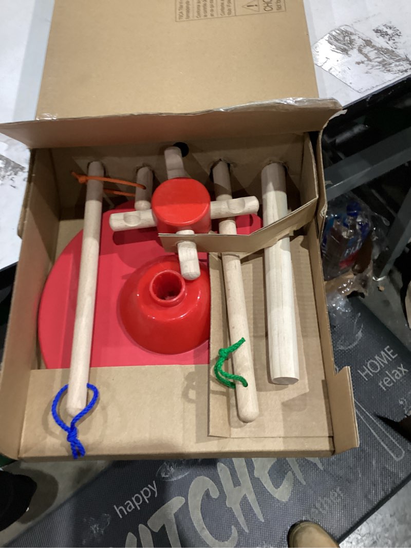 Condition photo showing Good Condition for Melissa & Doug Dust Sweep Mop 6-Piece Pretend Play Set, Toddler Toy Cleaning, Pretend Play Home Cleaning, Kids Broom and Mop Set for Ages 3+ Dust! Sweep! Mop!