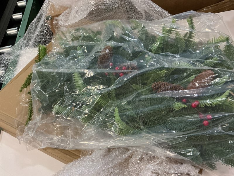 Condition photo showing Good Condition for suncalla christmas grave blanket set winter grave blanket graveside flowers for winter greenery cemetery decoration 28 x 24 inches