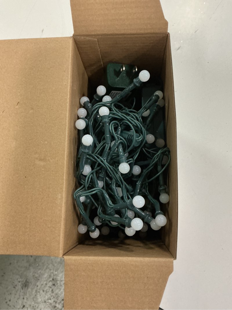 Condition photo showing As Is for 300 LED GARLAND LIGHTS DUAL COLOR Multi or warm white / green wire