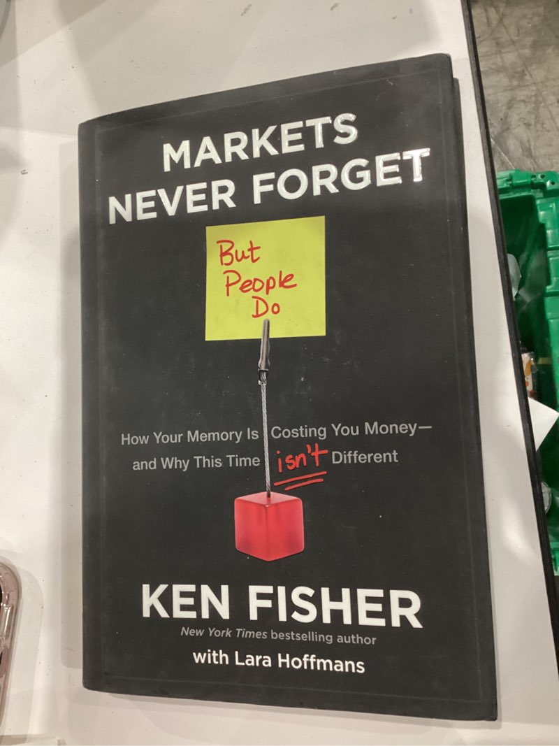 Condition photo showing Good Condition for Markets Never Forget (But People Do): How Your Memory Is Costing You Money—and Why This Time Isn’t Different
