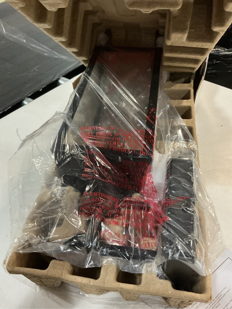 Condition photo showing Good Condition for quoizel breitling 1 -light 18-in h matte black hardwired motion sensor dusk to dawn outdoor wall light