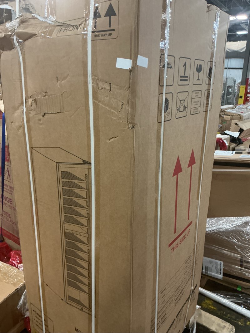 Condition photo showing Good Condition for velivi wine fridge freestanding dual temperature zone, wine cooler refrigerator for 154 bottles, 24 inch wide large wine cooler with professional temperature control system, quiet operation 24" dual zone wine cooler-154bottles stainless steel silver