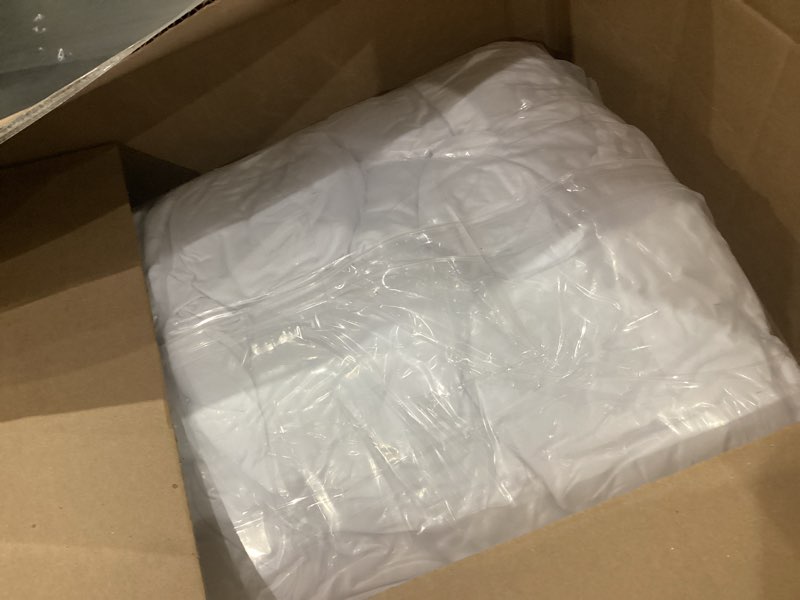 Condition photo showing Good Condition for oudain chair slip covers with skirt wedding long stretch spandex dining chair cover protectors removable and washable for hotel and wedding ceremony(white,60 pieces) white 60