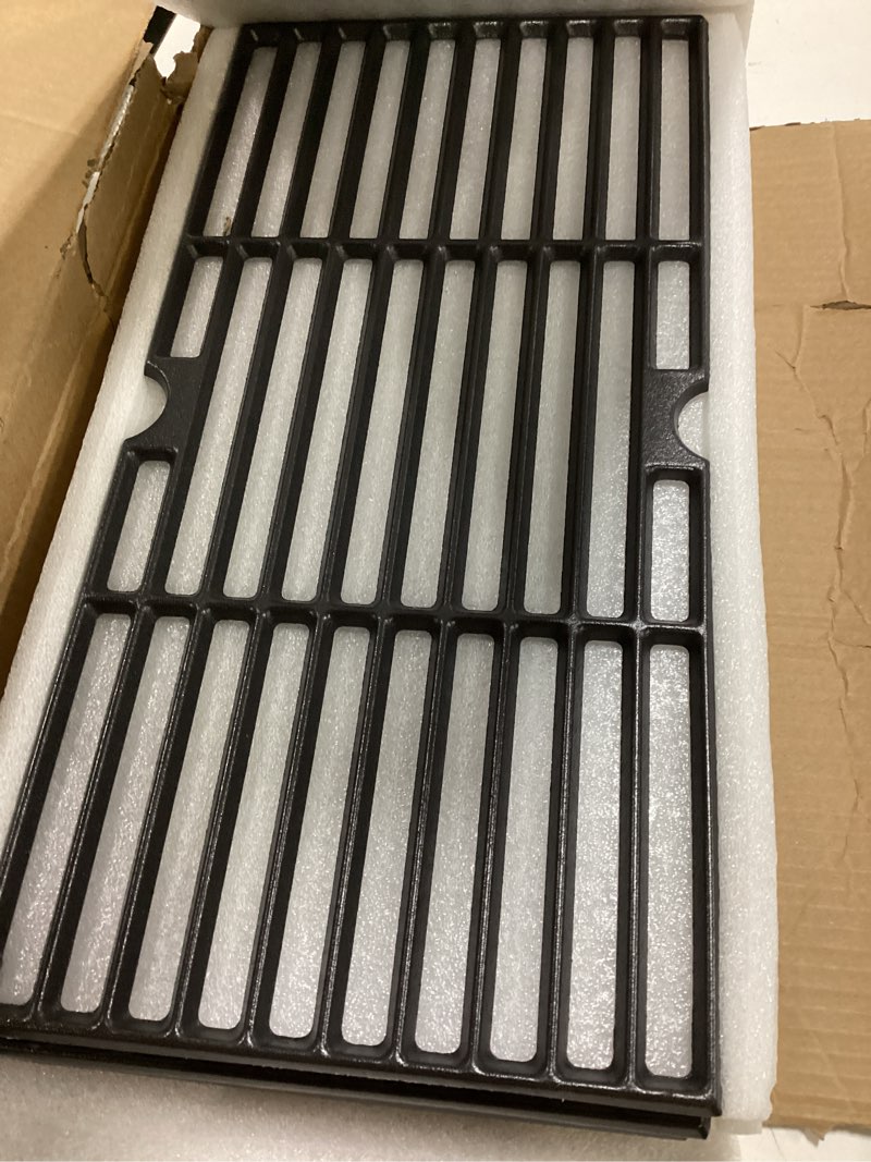 Condition photo showing Good Condition for Grill Grates for Charbroil Advantage 4 Burner 463343015 463344015 463344116, Advantage 2 Coal Parts 463340516 Gas Grill, G467-0002-W1 Cast Iron Cooking Grids for Tru Infrared 463336016, 16 15/16"