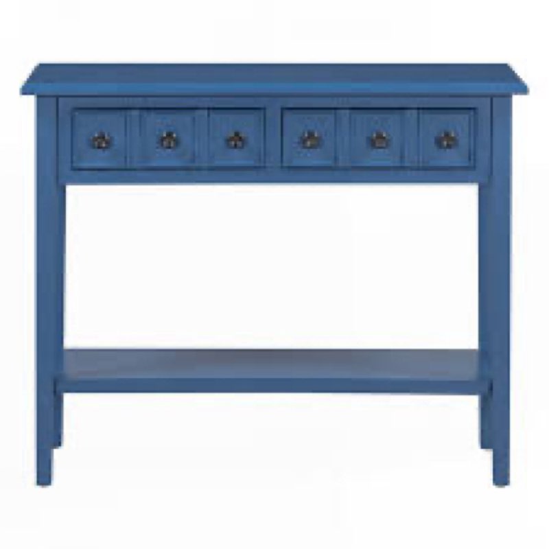 Calila 38.2'' Console Table Entryway Table with 2 Drawers for Entryways, Living Rooms, and Hallways