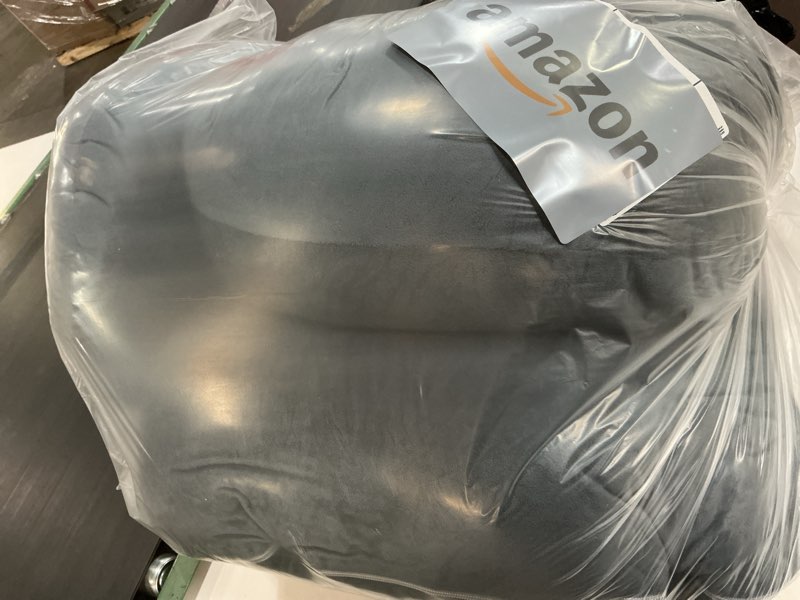 Condition photo showing Good Condition for Pregnancy Pillow, Full Body 57 Inch Maternity Pillow with Removable Washable Cover - Sleep Support for Legs, Back, Neck, Shoulder, HIPS, Belly for Pregnent Women, Black Grey Velvet Cover Black-grey Velvet