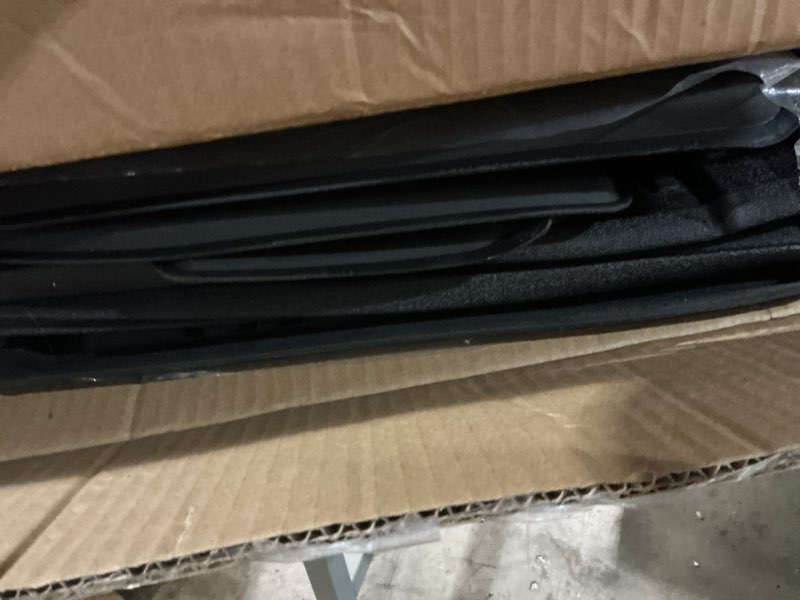 Condition photo showing As Is for cargo mats for 2018-2025 jeep wrangler jl 4x4 floor liners with trunk mat all weather tpe protector rear floor trunk liners for 18-25 wrangler jl 4x4 4 door accessories trunk mat+floor mat fit 18-25 wrangler jl 4x4