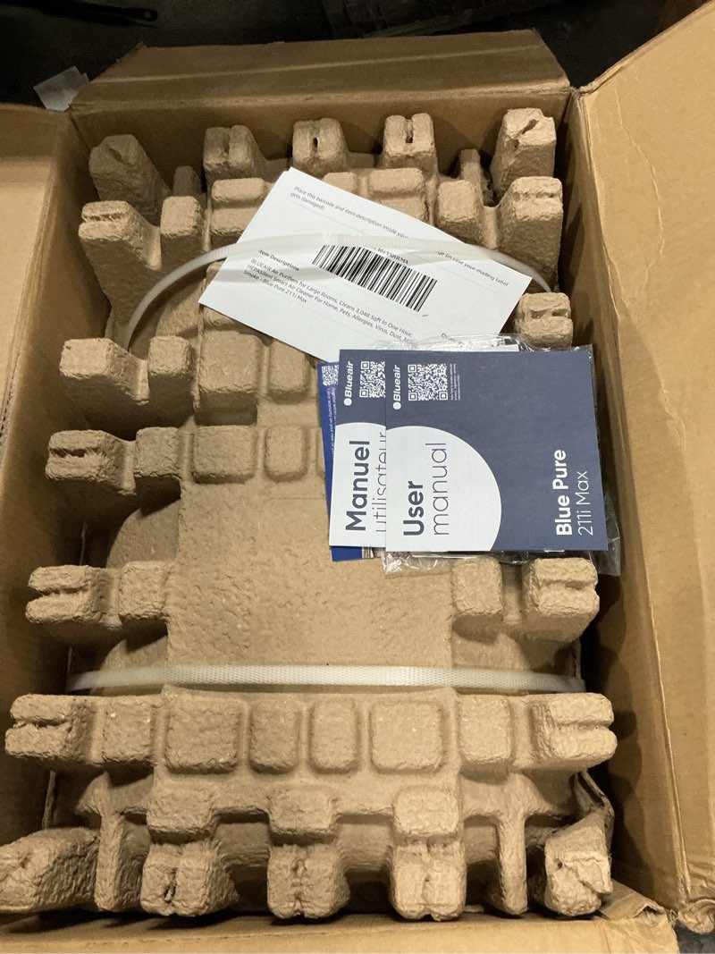 Condition photo showing New/Like New for blueair air purifiers for large rooms, cleans 3,048 sqft in one hour, hepasilent smart air cleaner for home, pets, allergies, virus, dust, mold, smoke - blue pure 211i max