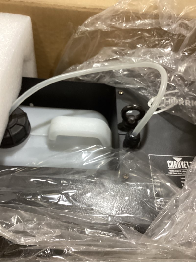 Condition photo showing Good Condition for Chauvet Hurricane Haze 4d Low Profile Hazer Dj Disco Haze Machine B-stock