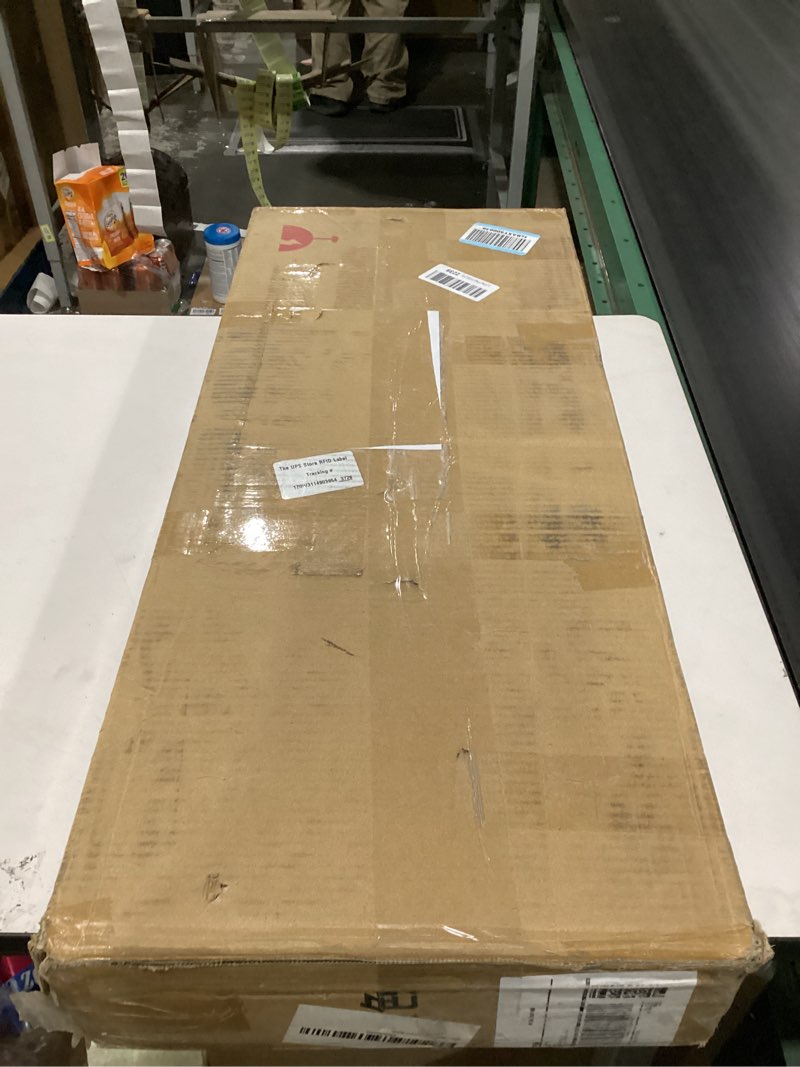 Condition photo showing New/Like New for 32" x 12" Heavy Duty MDF Wood Shelf Liners 4 Pcs, Odor-Free Solid Panels, 0.6 Inch Thick Wire Rack Covers for Pantry, Closet & Garage Storage (Black) Black 32"W x 12"D