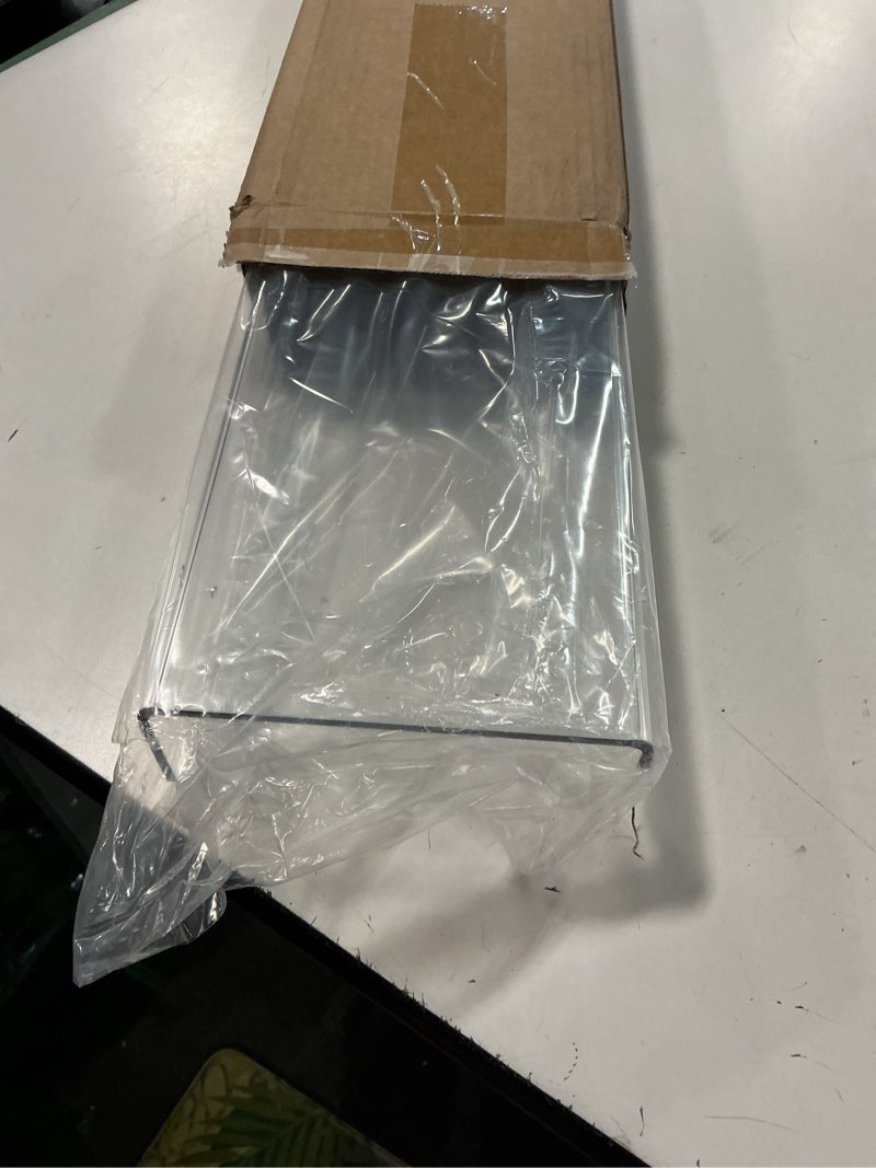 Condition photo showing Good Condition for upsimples 2 Pack 35.5x5.5 Inches Acrylic Shelves for Wall Storage, Floating Bookshelves for Kids, Display Shelf Organizer for Bathroom, Bedroom, Living Room, Kitchen, Clear 2 35.5x5.5"