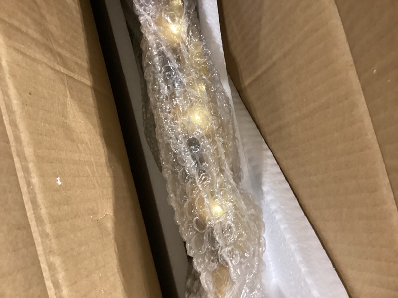 Condition photo showing Good Condition for madison park round mirror, metal frame circle mirror 36 inch, wall art decor mounted hanging for entryway, bathroom, hallway, living room, vanity, marlowe, black 36"l x 36"w black