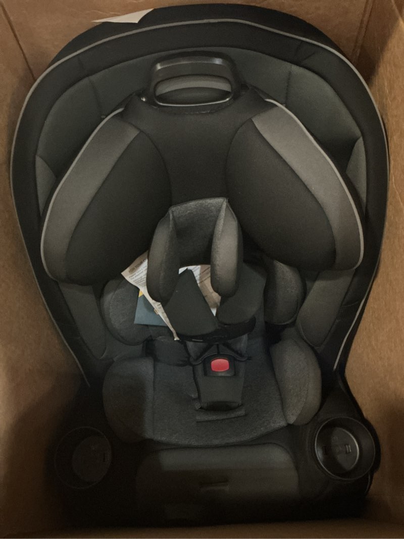 Condition photo showing Good Condition for safety 1st grow and go all-in-one slim convertible car seat, rear facing, 5-40 lbs, forward facing (30–65 lbs), high back booster seat 40-100 pounds, black phantom black phantom original