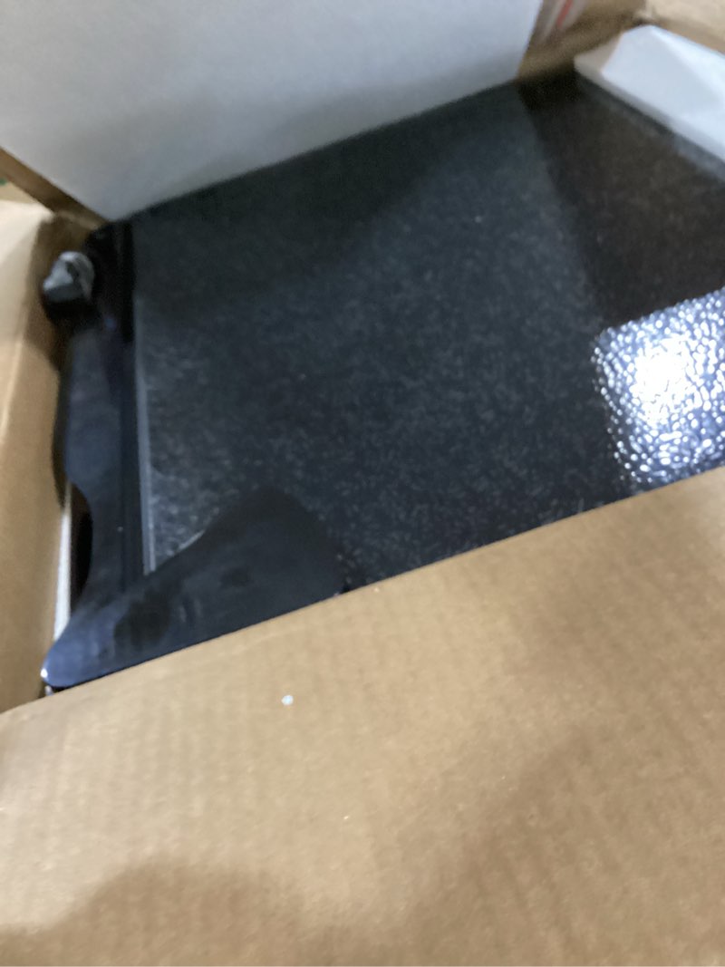 Condition photo showing As Is for EUHOMY 1.7 Cu.Ft Mini Fridge with Freezer, Reversible Single Door Compact Refrigerator, Adjustable Thermostat, Energy Saving, Mini Fridge for Bedroom, Office, Dorm, Black