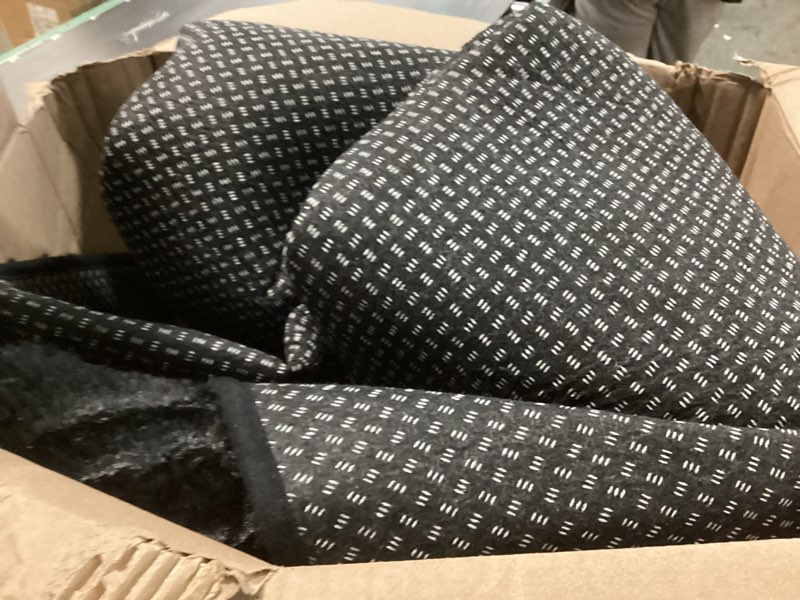 Condition photo showing As Is for Ophanie 6x9 Black Rugs for Living Room, LargeFluffy Shag Fuzzy Plush Soft Living Room Area Rugs, Floor Shaggy Carpets for Bedroom, Carpet for Kids Boys Girls Dorm Nursery Home Decor Aesthetic 6' x 9' (Rectangular) 3- Black