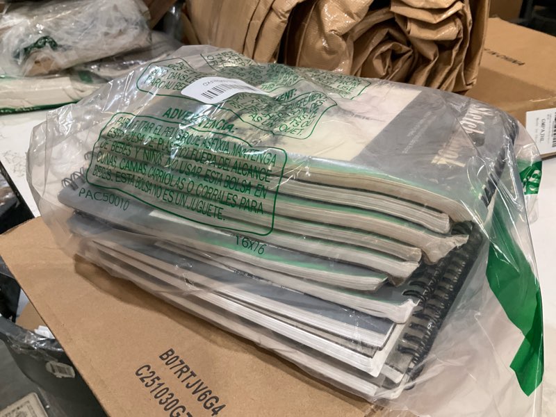 Condition photo showing As Is for 12 pack sketch book, 5.5 x 8.5 inch sketchbook, 68lb/100gsm top spiral bound sketch pad, acid free art supplies drawing painting sketching paper for adults, beginners, artists (30 sheets each) light cyan 5.5 × 8.5inch?12 pack?