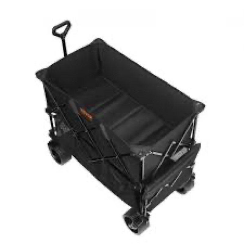 400l large capacity folding  double decker wagon, 54in extra long extender wagon cart, 450lbs heavy duty collapsible wagon