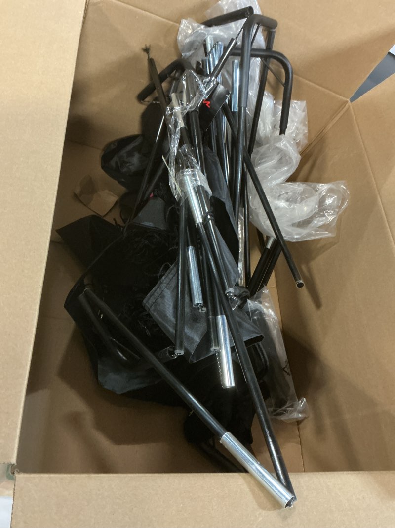 Condition photo showing As Is for Kids Soccer Goals for Backyard Set - 2 of 4' x 3' Portable Soccer Goal Training Equipment, Pop Up Toddler Soccer Net with Soccer Ball, Stocking Stuffers for Kids Youth Outdoor Games, Sports Play Gifts 1-Black 4 ft x 3 ft