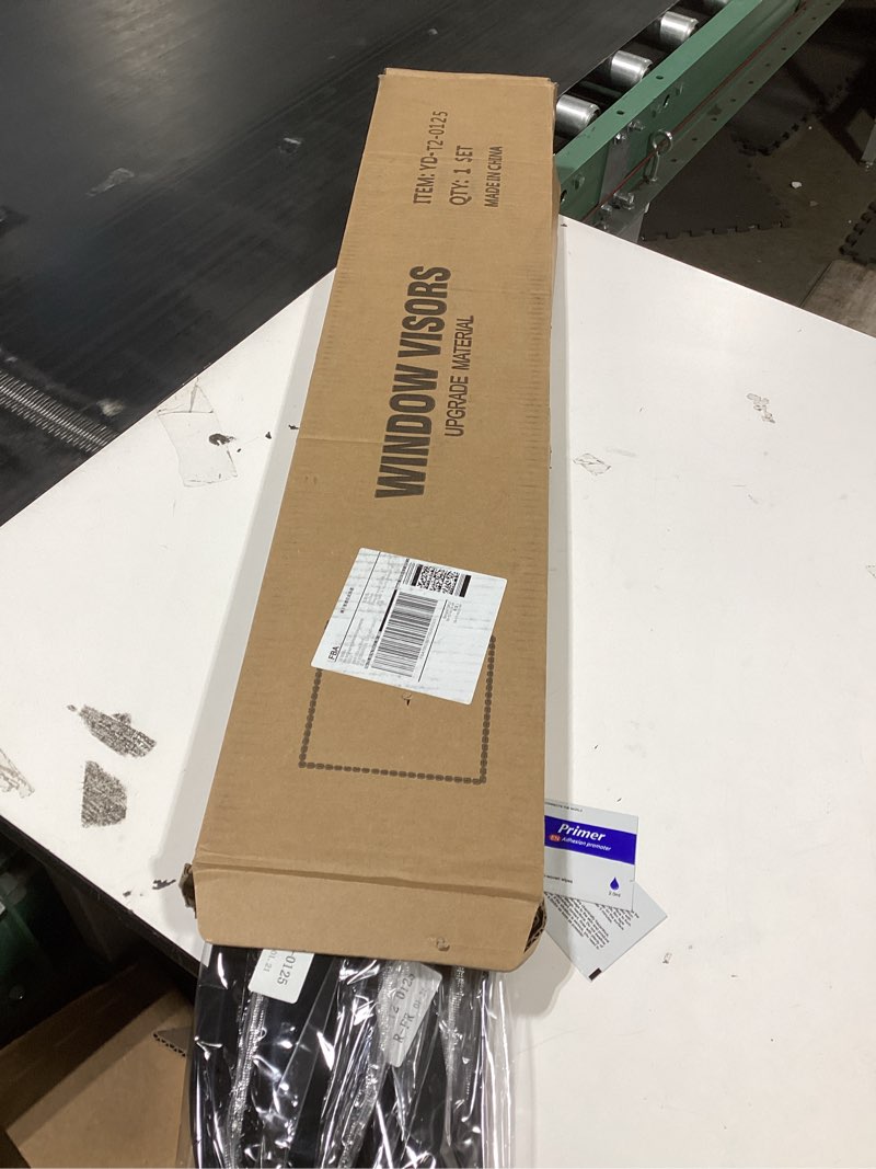 Condition photo showing Good Condition for window visors rain guards for 2014-2018 chevy silverado/gmc sierra 1500 full-size cab, out-channel window vent wind deflectors visors shades for 2015-2019 silverado/sierra 2500hd 3500hd crew cab 2014-2018 silverado/sierra crew cab