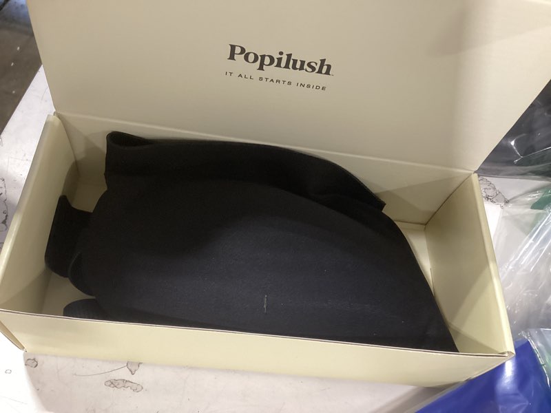 Condition photo showing Good Condition for popilush wireless bras women seamless no underwire push up bra supportive deep v bralette everyday comfortable t-shirt bra medium black