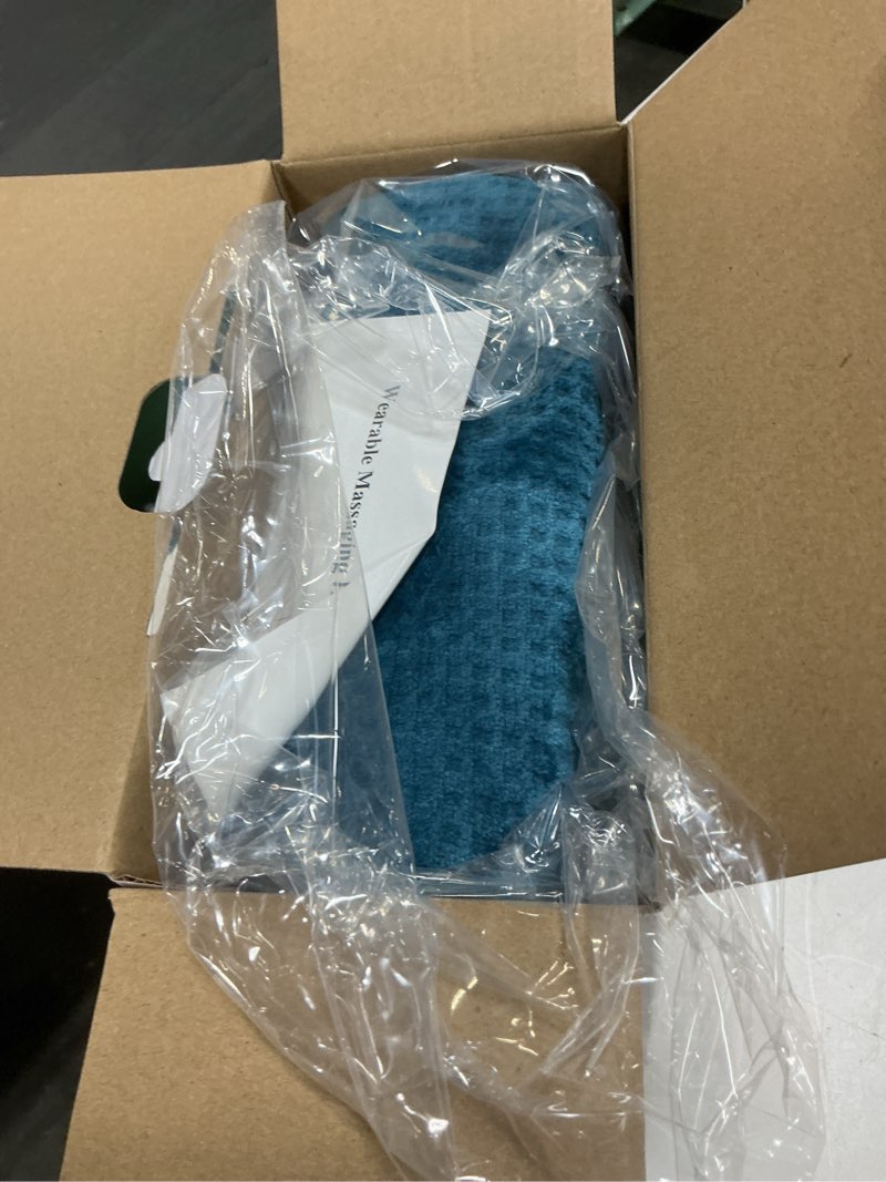 Condition photo showing New/Like New for heating pad for neck - wearable electric heating pads for back, shoulder and waist, large heat pad with 4 massage modes & 2 heat levels for women, men, mom, 24"x35", 2 motor, teal 24"x35" 2 motor teal