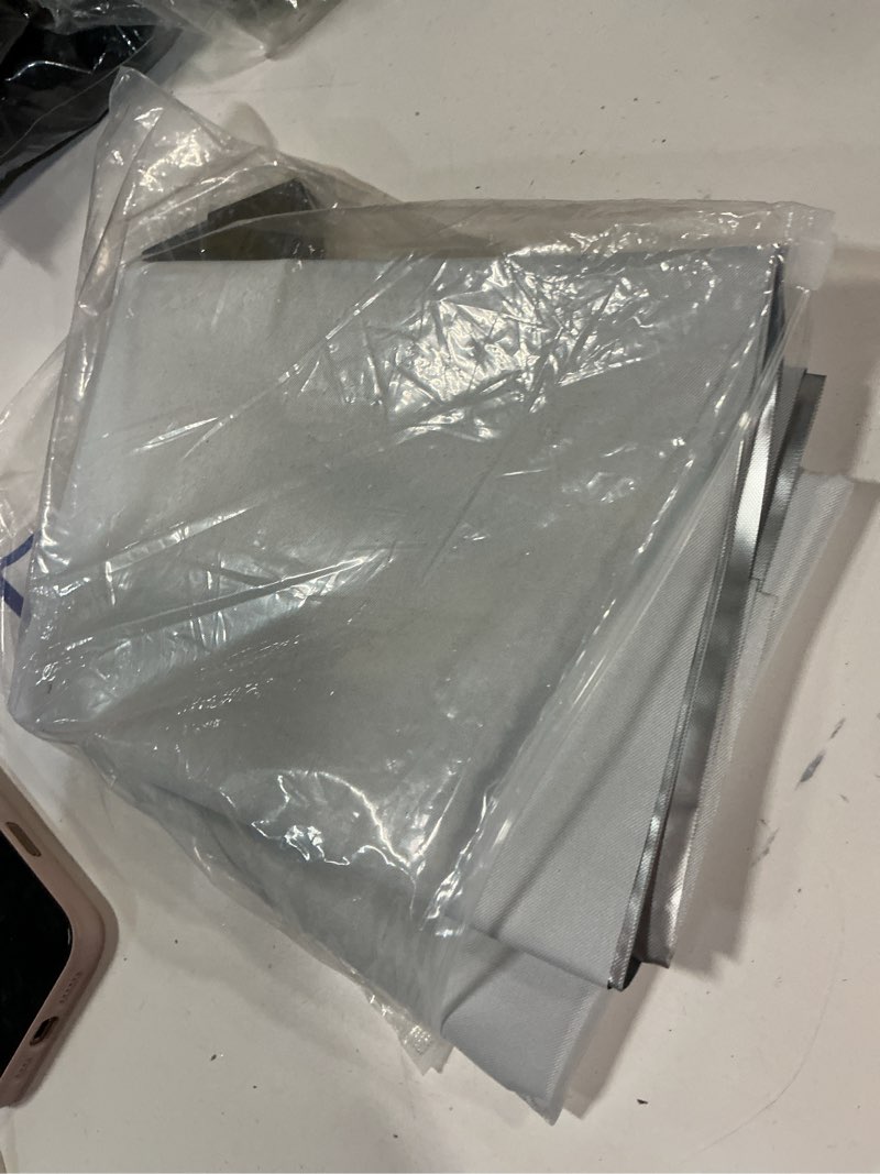 Condition photo showing New/Like New for Magnetic Blackout Window Cover 72" x 58" Portable Blackout Curtains for Bedroom, Temporary Black Out Shades Window Privacy Film No Drill Black Out Blinds for Baby Nursery Travel Skylight - White White 58"W x 72"H