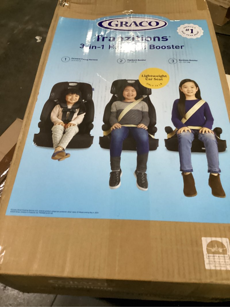 Condition photo showing Good Condition for graco tranzitions 3-in-1 harness booster car seat, forward facing car seat, highback, to backless booster, proof proof 2.0