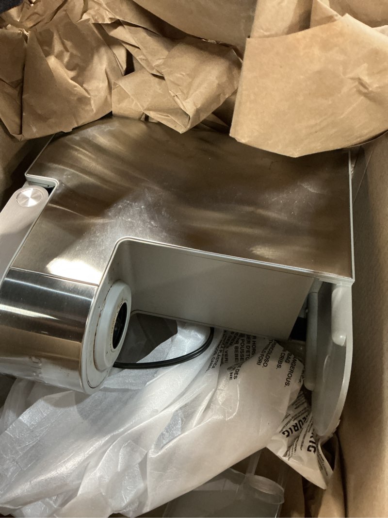 Condition photo showing As Is for keurig k-supreme plus single serve special edition coffee maker with 5 brew sizes, multistream technology, and programmable brewing preferences (silver)