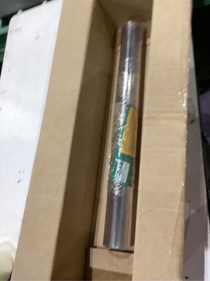Condition photo showing As Is for 24 x 48 inch clear table cover protector, 2mm thick clear table protector for dining room table, plastic table cover, waterproof table pad for kitchen, office clear 2mm 24" x 48"