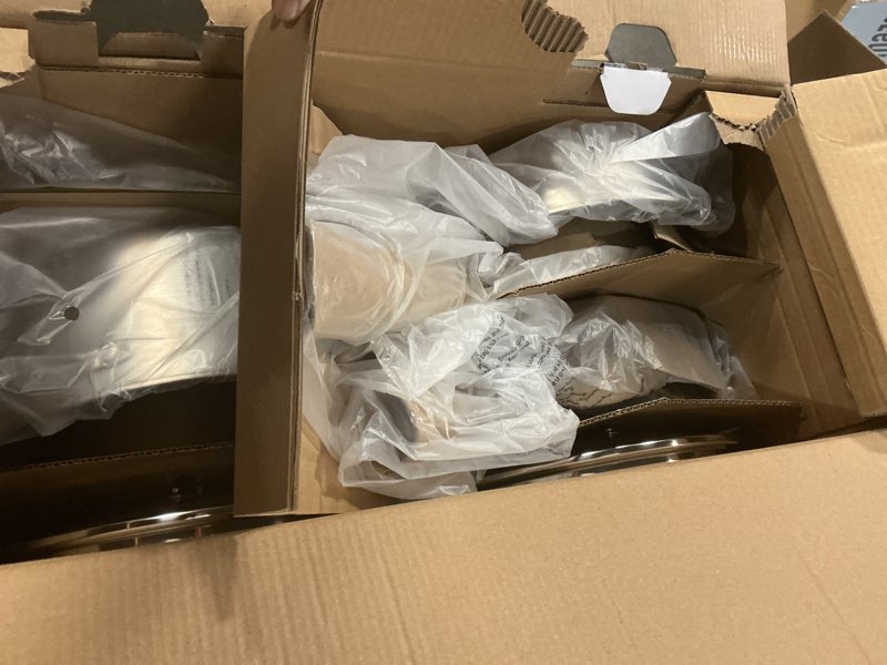 Condition photo showing New/Like New for GreenPan Hybrid 13 Piece Nonstick Stainless Steel Cookware Set, APEX Tri-Ply Thermobond PFAS-Free Ceramic Pots & Pans, Induction & All Cooktop Compatible, Oven Temp to 850°F, Dishwasher Safe, Silver 13 Piece Cookware Set Silver