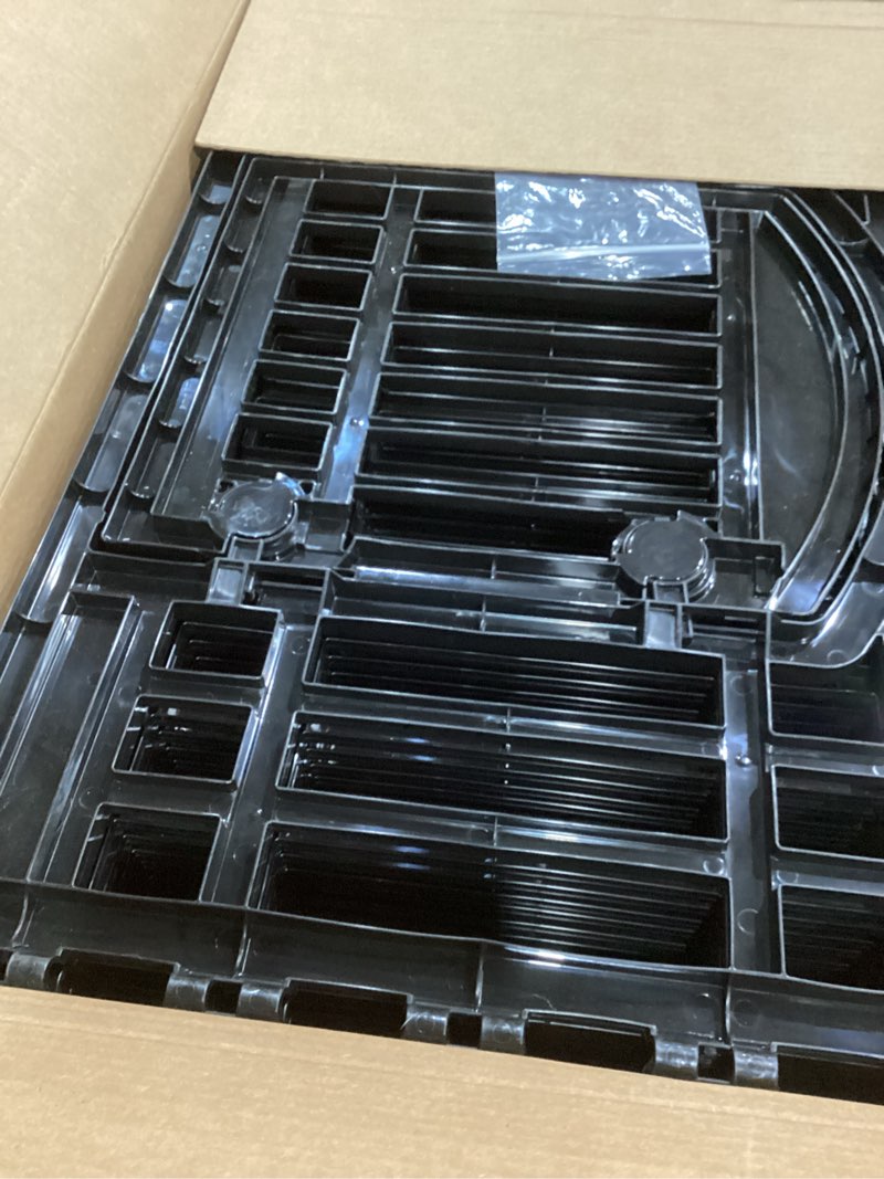 Condition photo showing Good Condition for iris usa 24" dog playpen 8-panel pet exercise pen with door gate 83.5x83.5x24 puppy play pen indoor outdoor plastic foldable portable pet fence for small medium dogs puppies multiple pets black 8 panel - 24" h black