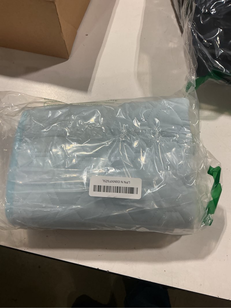Condition photo showing Good Condition for cooling mat for dogs, thick breathable dog cooling mat q-max>0.45, dog cooling bed chill cool fiber & non-slip bottom cold crate pad kennel bed for dog puppy and cat, non-toxic, foldable & washable blue 20"*30"(medium)