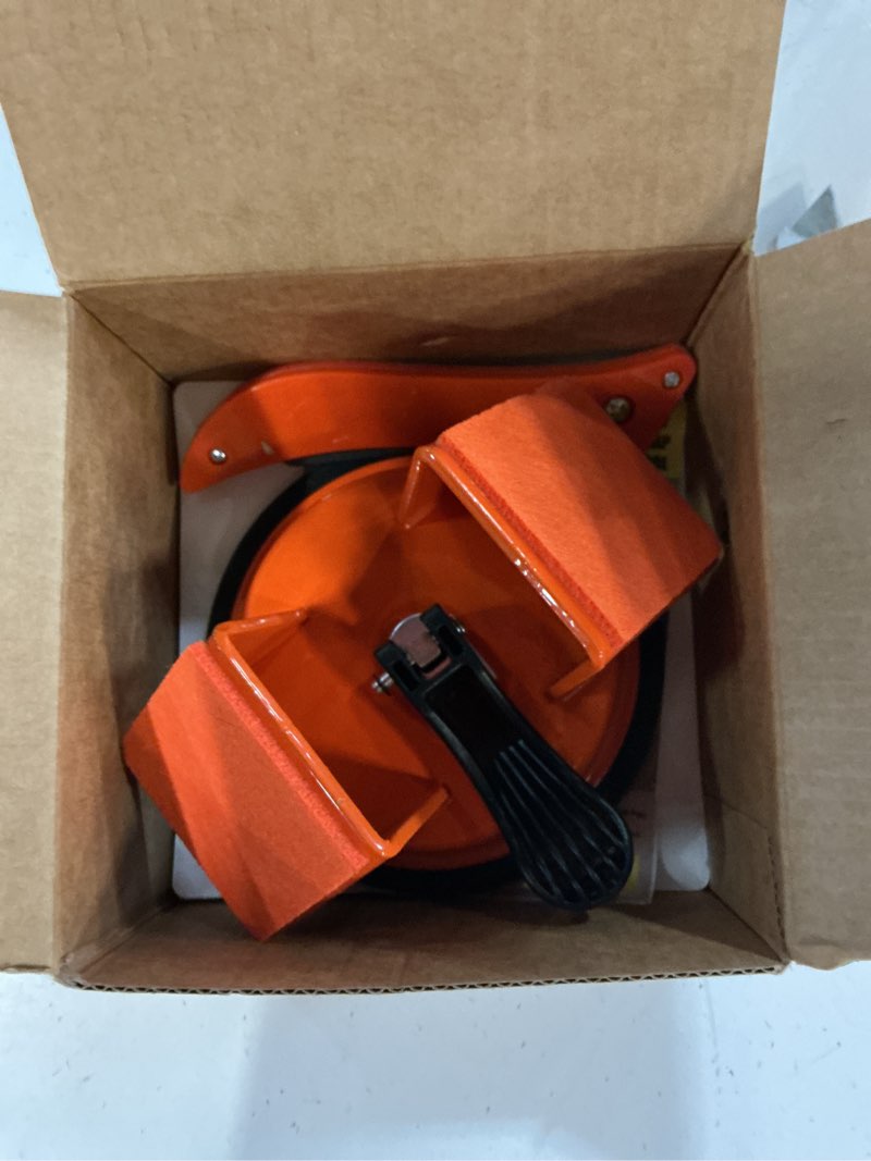 Condition photo showing Good Condition for floor gap fixer tool heavy duty 45°striking surface floor gap repair tool made of iron & enhanced suction cup with slot cutter and 5pcs sticky pads for fixer laminate/vinyl flooring tools orange