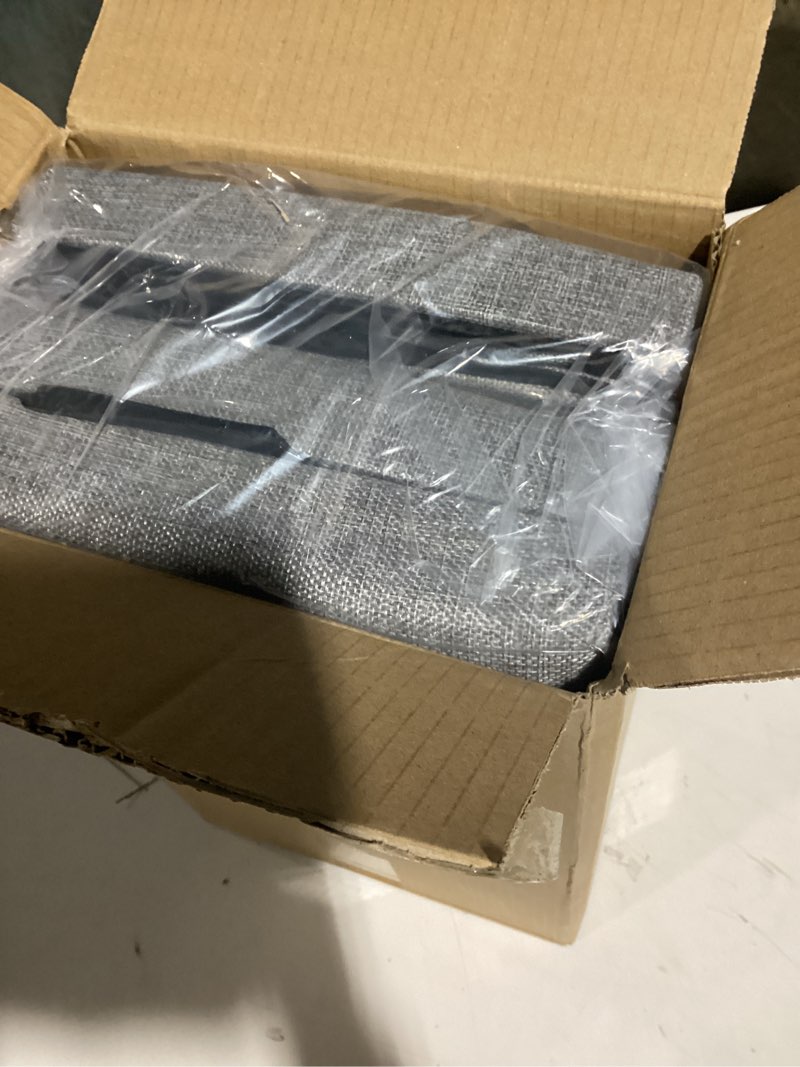 dog stairs with storage, foldable dog steps for bed, non-slip pet steps for small dogs, collapsible sturdy pet ramp for small or large dogs, hold up to 200 lbs (28.5x17x16.5 inch, grey, 3)