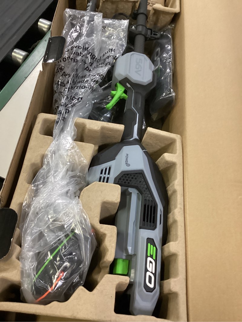 Condition photo showing Good Condition for ego power+ multi-head system with line iq, powerload 56-volt 17-in straight shaft attachment capable battery string trimmer 5 ah (battery included) (charger included)