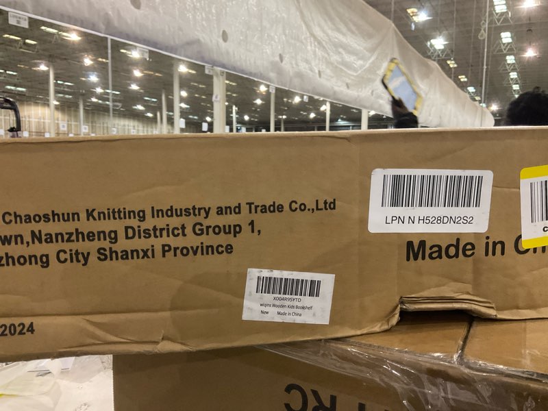 Condition photo showing New/Like New for 4-Tier Kids Book Shelf, Wooden Toddler Bookshelf with Toy Organizer, Montessori Nursery Bookcase for Boys Girls Bedrooms Playroom Classroom