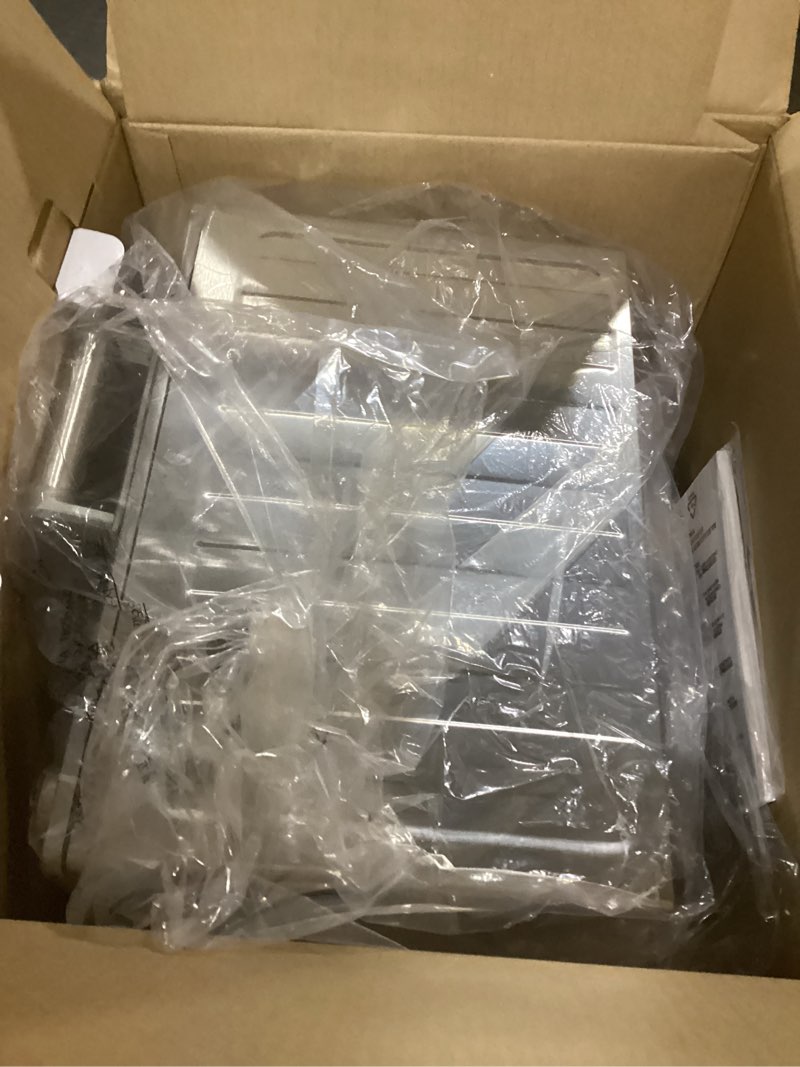Condition photo showing As Is for Breville BOV450XL Mini Smart Countertop Oven and Toaster Oven, Small, Brushed Stainless Steel