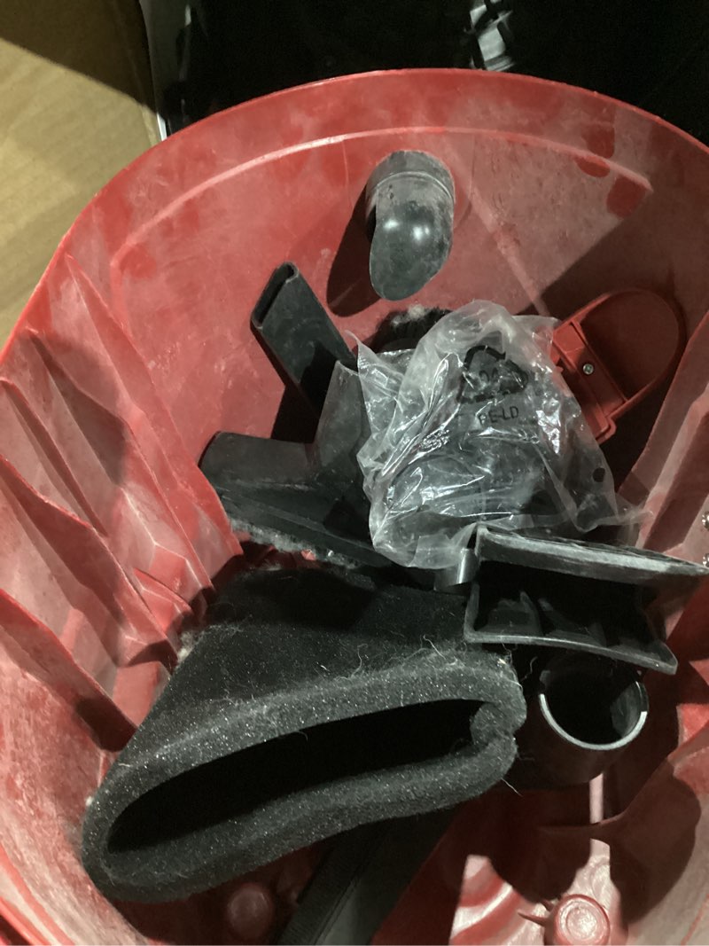 Condition photo showing As Is for Vacmaster 3.2-Gallon* 2.5 Peak HP Wet/Dry Vacuum – VHB305M 1101 Red