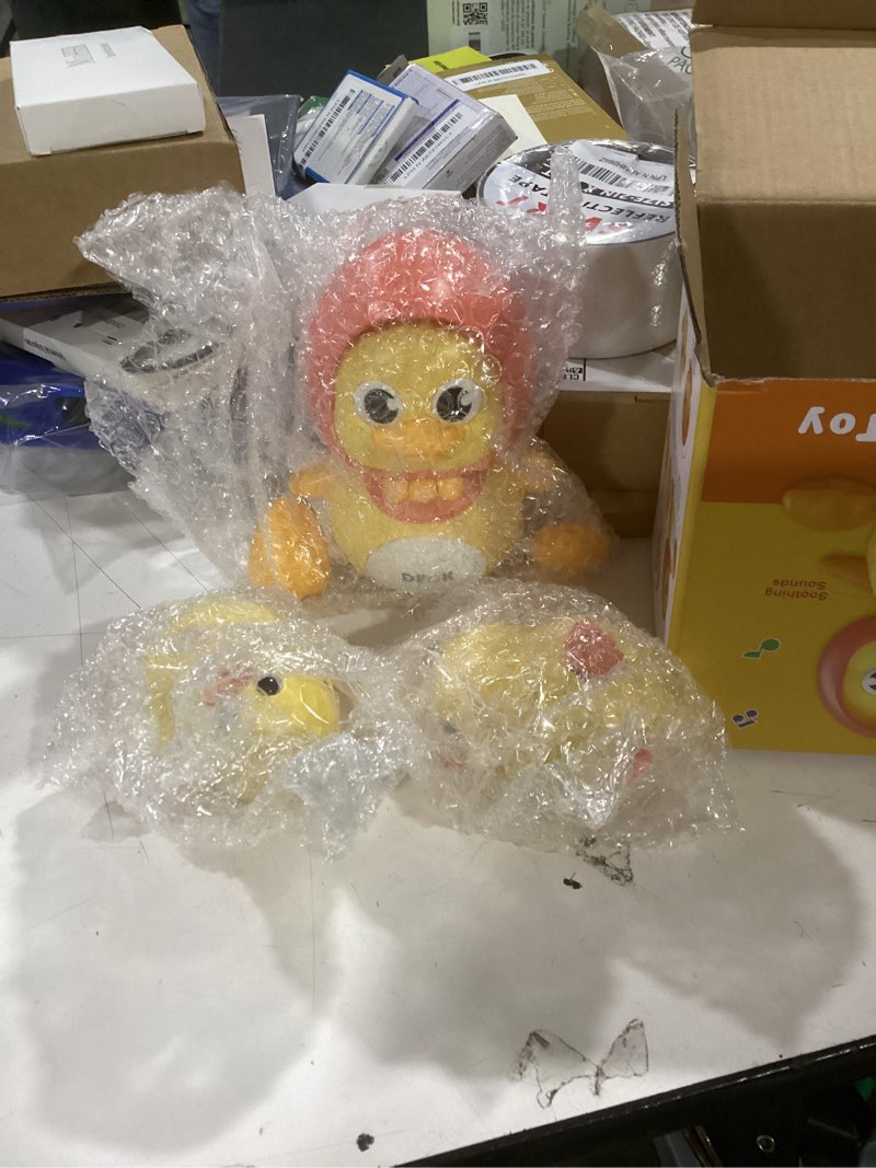 Condition photo showing Good Condition for Baby Toys 6-12 Months Musical Duck Toy Set 3 4 5 6 7 8 9 Month Old Tummy Time Infant Newborn Crawling Moving Light Up Toys for Babies 9-12-18 Months First Birthday Easter Shower Gifts for 1 Year Old