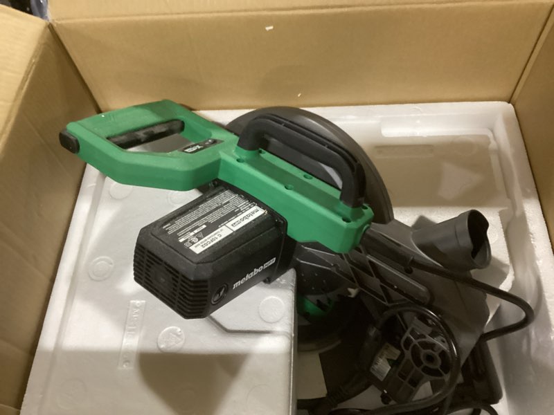 Condition photo showing As Is for Metabo HPT 10-in 15-Amp Single Bevel Compound Corded Miter Saw