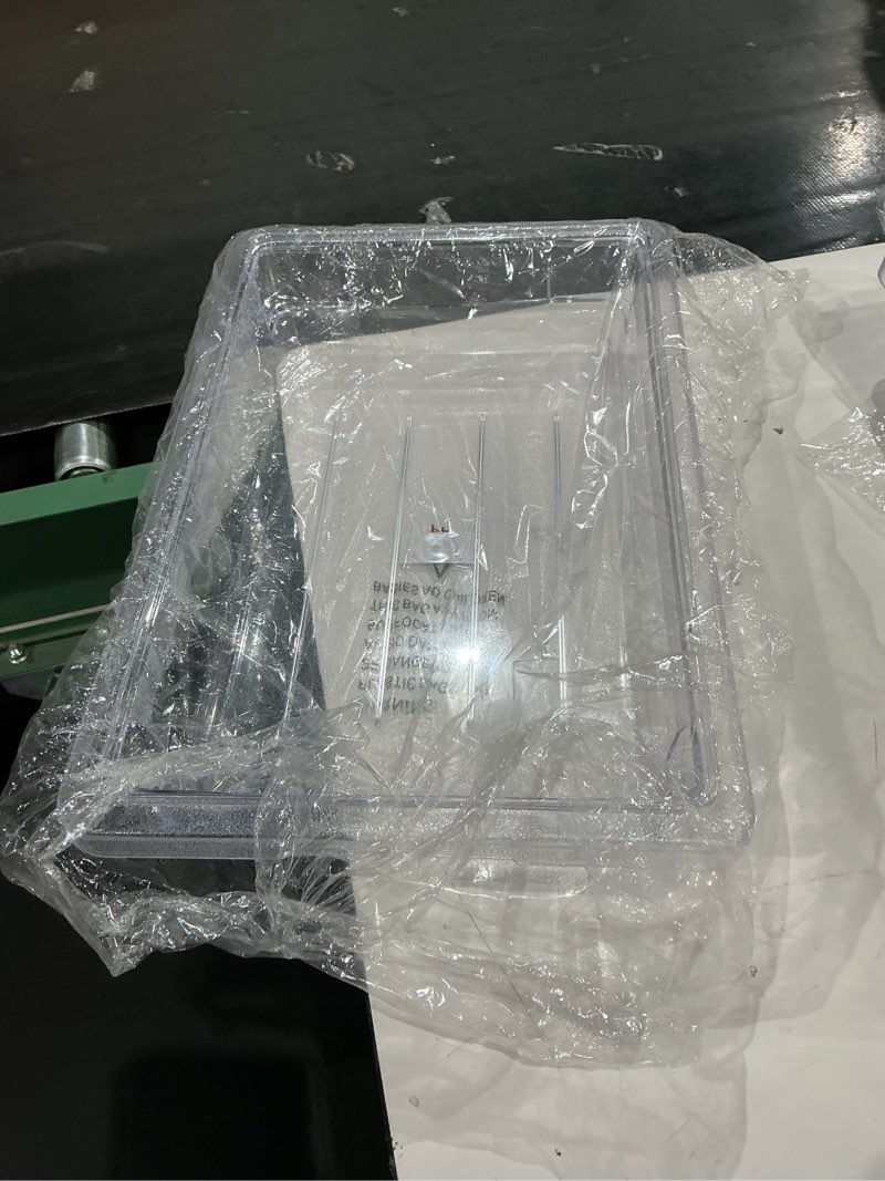 Condition photo showing Good Condition for winco polyware food storage box, 12 x 18 x 3 1/2 inch - 1 each.