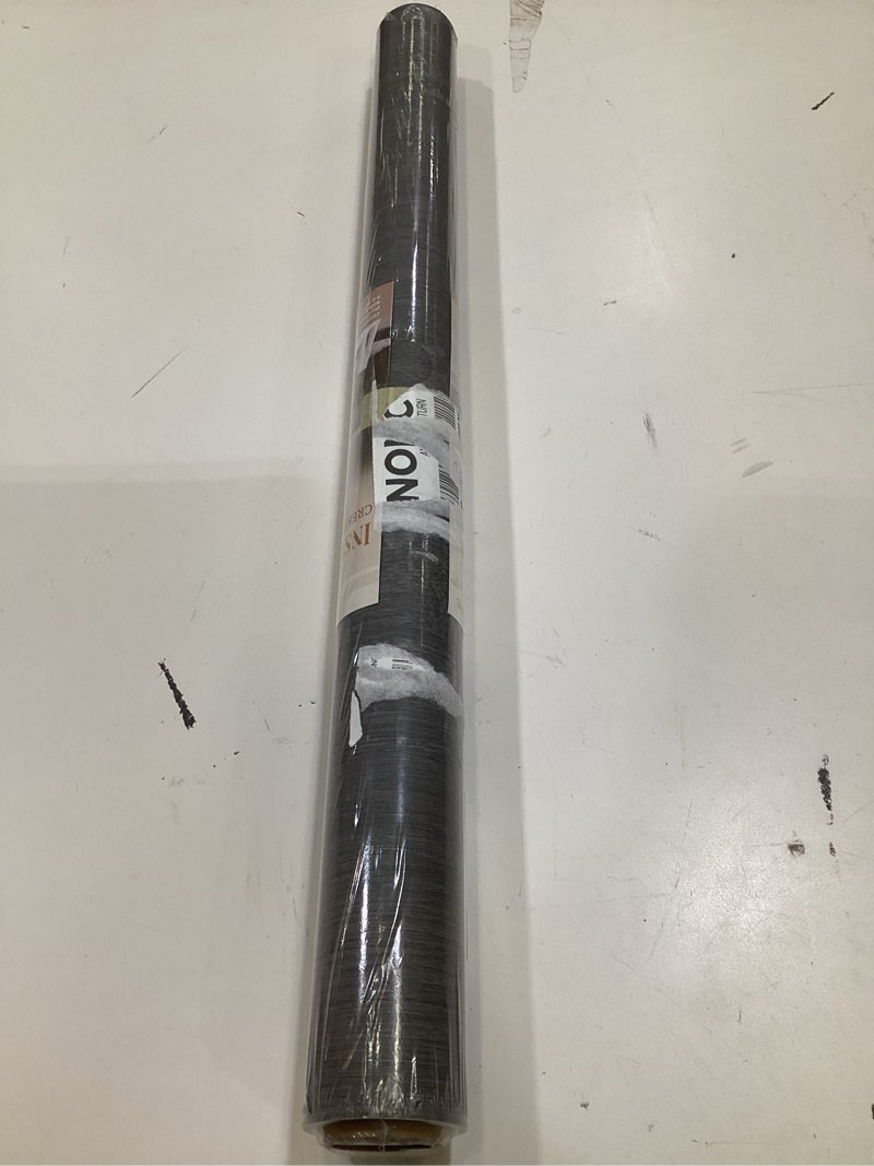 Condition photo showing Good Condition for cre8tive dark grey wood contact paper 24"x118" wide peel and stick wood grain wallpaper self adhesive waterproof removable thick rustic wood vinyl paper roll durable for bathroom countertops cabinets 24" x 118"