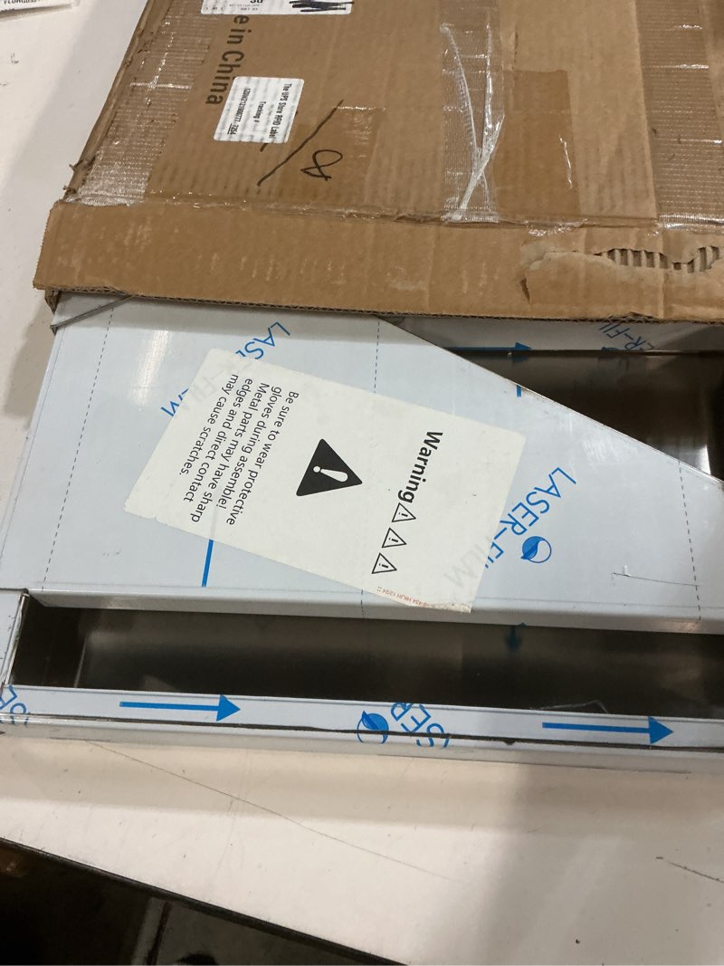 Condition photo showing New/Like New for stainless steel micrwave shelf 15”x20”